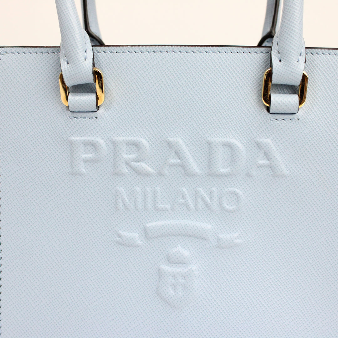 Prada Embossed Tote Bag Piccola