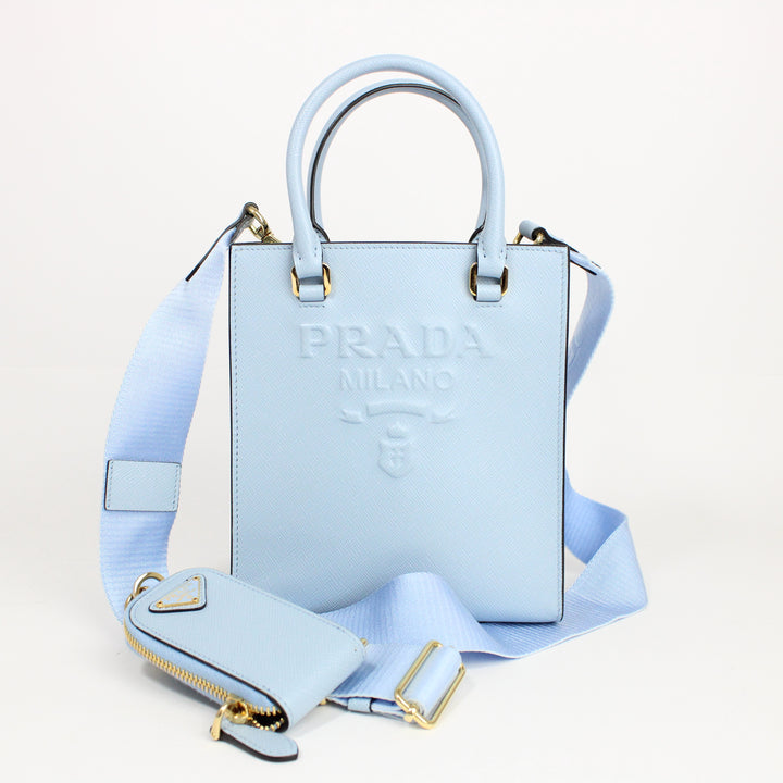 Prada Embossed Tote Bag Piccola