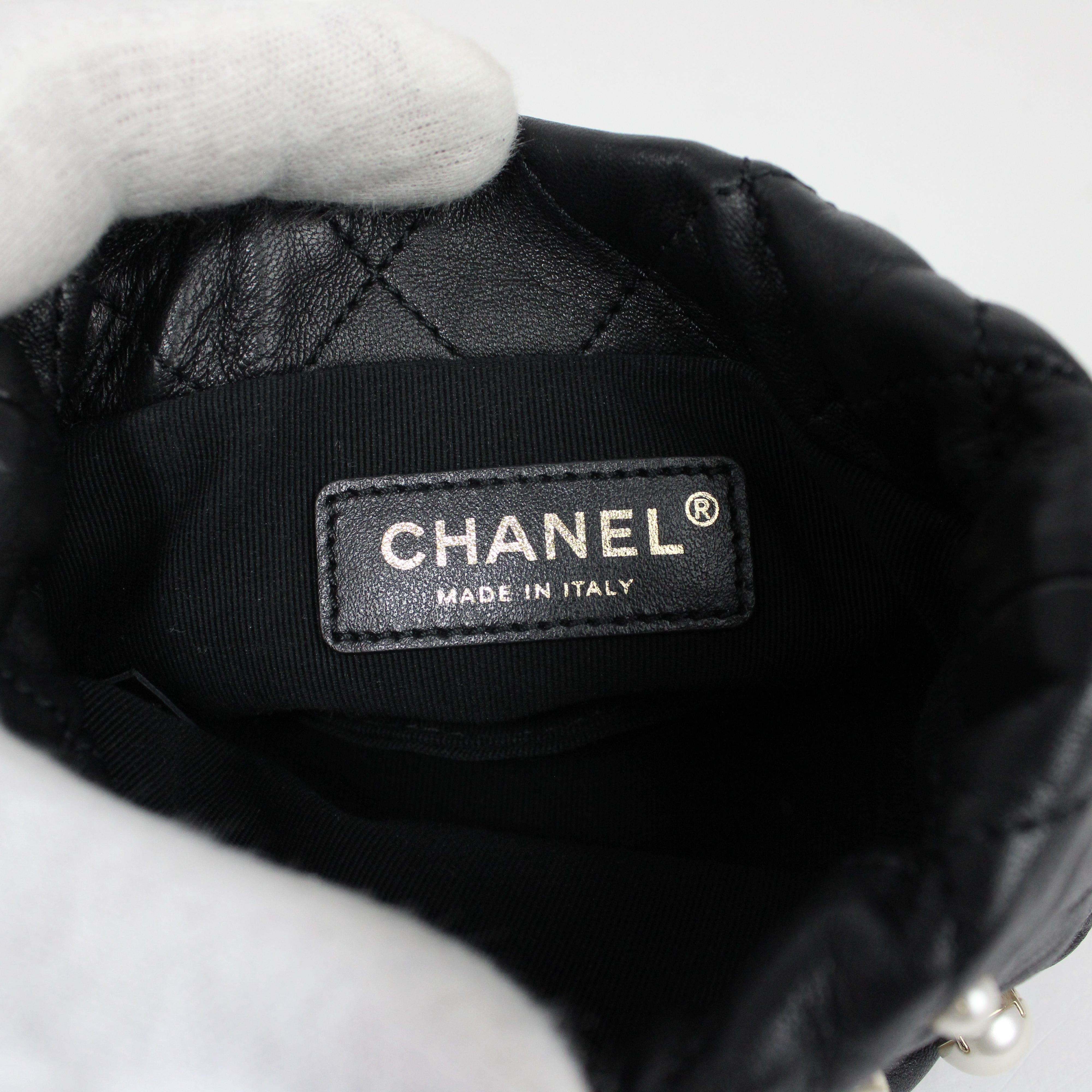 Chanel Mini Pearl Bucket