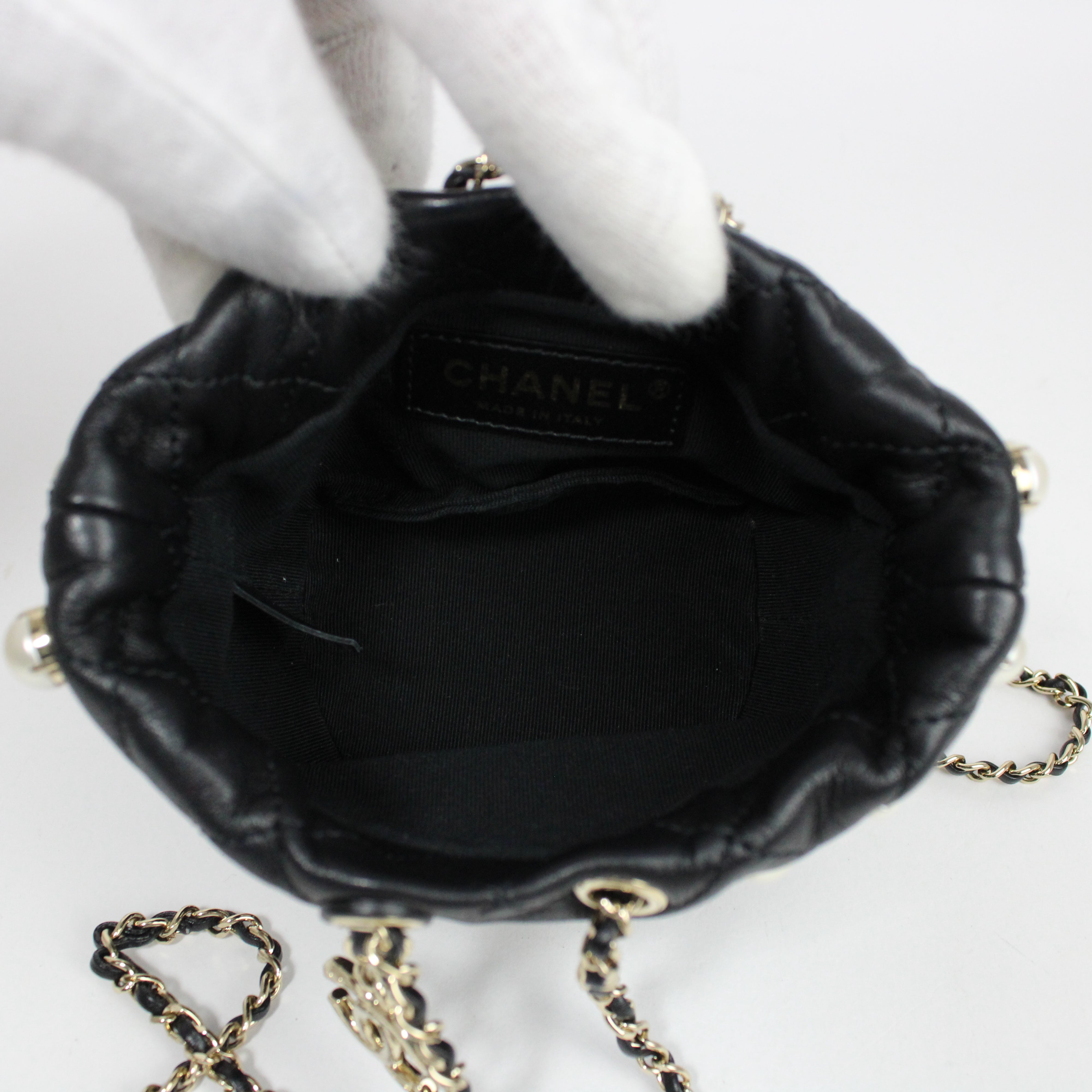 Chanel Mini Pearl Bucket