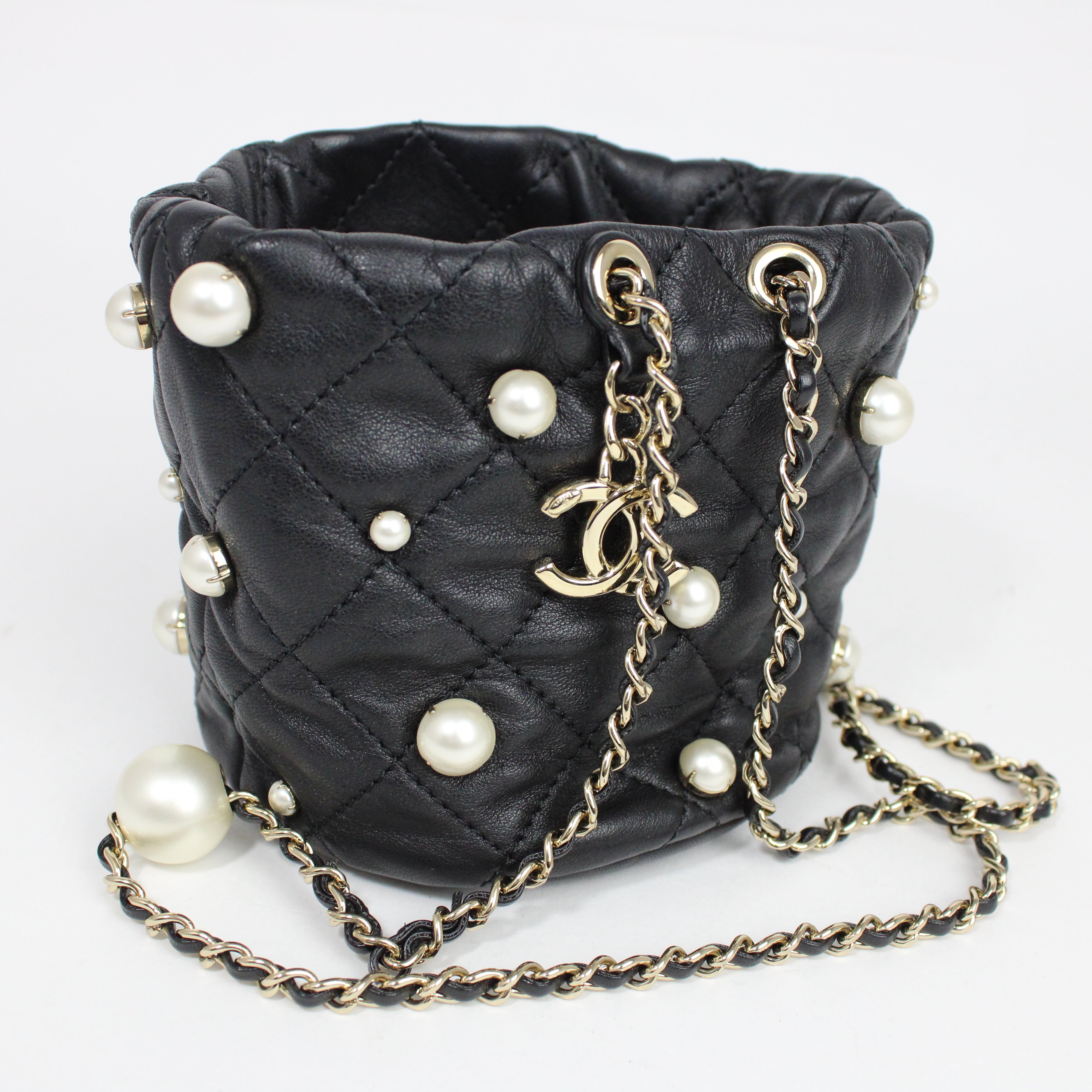 Chanel Mini Pearl Bucket