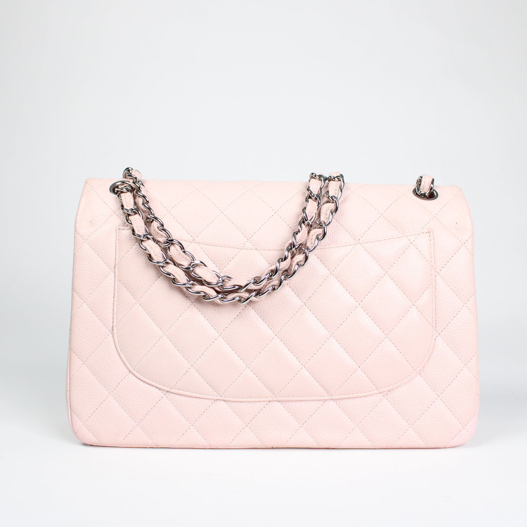 Chanel Timeless Double Flap Jumbo Rosa Pig