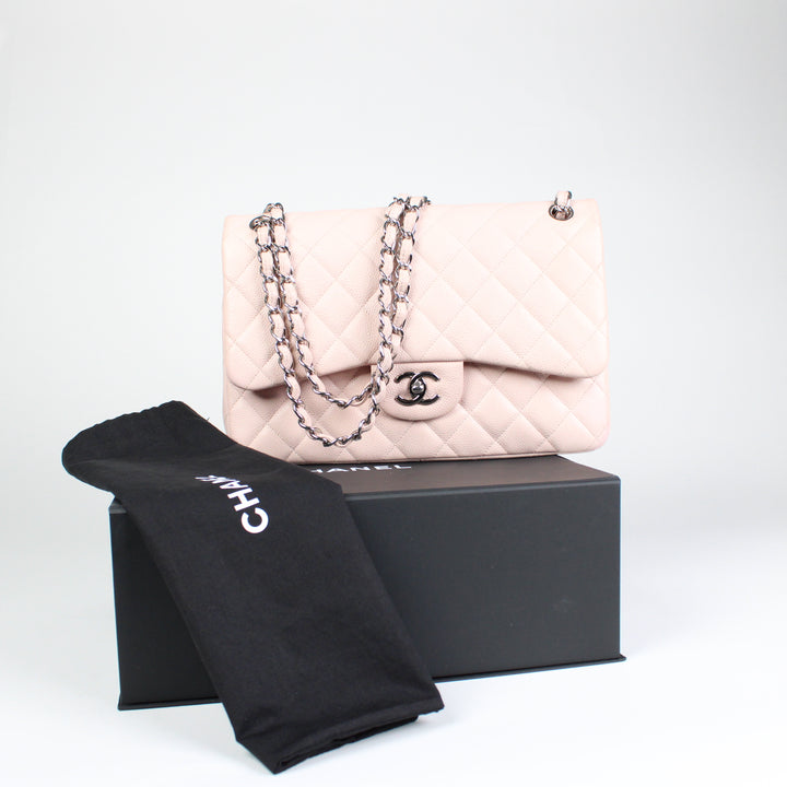 Chanel Timeless Double Flap Jumbo Rosa Pig